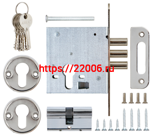 Замок Sam (Сам) врезной цилиндровый ЗВ1-2/11, 5 кл. /89400/ фото 3