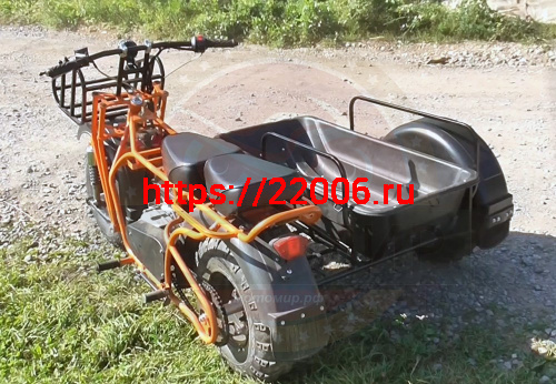 Прицеп боковой для мотоциклов СКАУТ-3 (без корыта С ПОДВЕСКОЙ (Невозможна регистрация в ГИБДД) фото 2