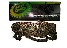 Цепь SFR (520) SFR -108 зв. приводная, цвет ЗОЛОТО (Falcon, Fighter)