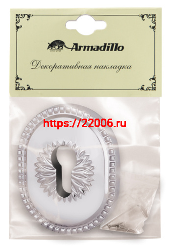 Декоративная накладка Armadillo (Армадилло) на цилиндр ET-DEC CL (ATC Protector 1) СР Хром фото 2 Декоративная накладка Armadillo (Армадилло) на цилиндр ET-DEC CL (ATC Protector 1) СР Хром фото 2