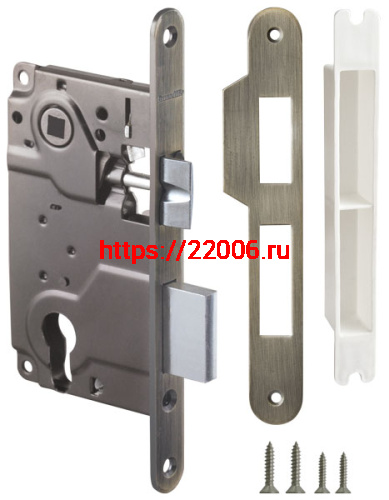 Корпус Armadillo (Армадилло) врезного замка c защёлкой METLH25-50 Box (LH 25-50) AB бронза Корпус Armadillo (Армадилло) врезного замка c защёлкой METLH25-50 Box (LH 25-50) AB бронза