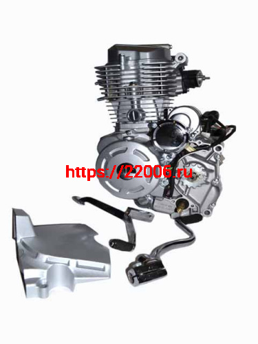 Двигатель 150см3 162FMM CG-150, (пат. карб., рычаг кик., крышка ведущей звезды) Двигатель 150см3 162FMM CG-150, (пат. карб., рычаг кик., крышка ведущей звезды)