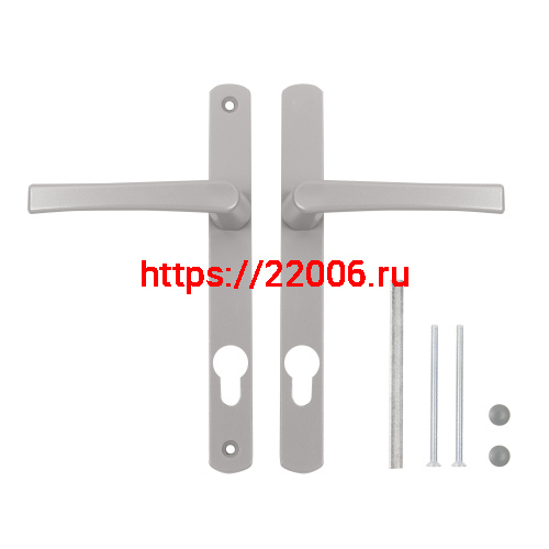 Ручка Punto (Пунто) на планке HANDLE.85.25.67-75 RAL 9006 серый фото 3