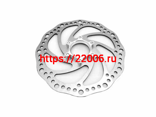 Диск тормозной для велосипеда 160 мм с адаптером под накручивающийся тормоз, 6 болтов Диск тормозной для велосипеда 160 мм с адаптером под накручивающийся тормоз, 6 болтов