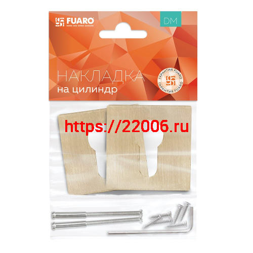 Накладка Fuaro (Фуаро) под цилиндр ET.K.DM51 (ET DM) SSG-39 сатинированное золото фото 2 Накладка Fuaro (Фуаро) под цилиндр ET.K.DM51 (ET DM) SSG-39 сатинированное золото фото 2