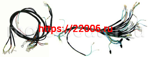 Проводка 152QMI/157QMJ 125cc/150cc (под 2 фары) Проводка 152QMI/157QMJ 125cc/150cc (под 2 фары)