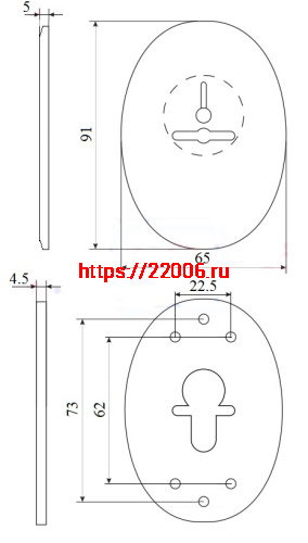 Декоративная Fuaro (Фуаро) накладка ESC 476 (90х65) СP ХРОМ на сувальдный замок с шторкой фото 3 Декоративная Fuaro (Фуаро) накладка ESC 476 (90х65) СP ХРОМ на сувальдный замок с шторкой фото 3