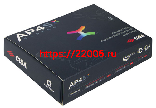 Цилиндровый механизм Cisa (Чиза) под вертушку AP4S 0P3S2-07.66 (60 мм/25+10+25), ЛАТУНЬ фото 2