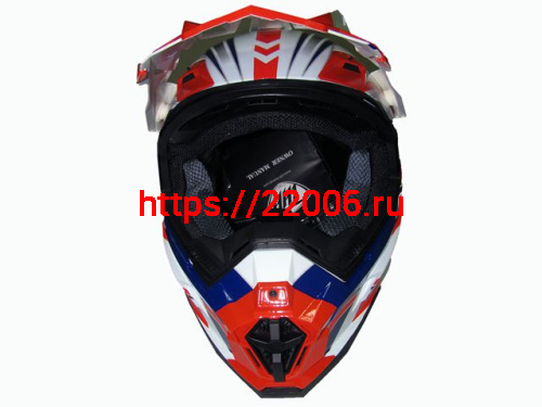 Мотошлем THH TX-25 №1 white/red blue (S) Мотошлем THH TX-25 №1 white/red blue (S)