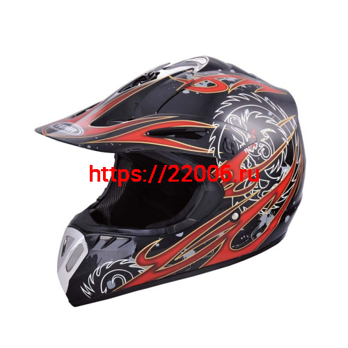 Мотошлем YM-910 черный (S)