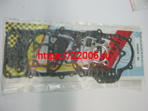 Набор прокладок двигателя YABEN-80 большой (8 шт) (Россия)