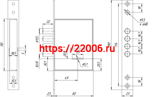 Замок Mettem (Меттэм) врезной сувальдный ЗВ8 190.0.0 4, 5 кл. (посадочные размеры FAYN 102 FK) фото 2 Замок Mettem (Меттэм) врезной сувальдный ЗВ8 190.0.0 4, 5 кл. (посадочные размеры FAYN 102 FK) фото 2