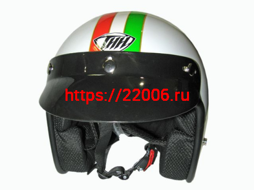 Мотошлем THH T-380 №8 white/green (S) Мотошлем THH T-380 №8 white/green (S)