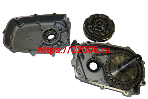 Редуктор 173F,177F, 182-190F в сборе, с автоматическим сцеплением, 1:2 (ВХ. ВАЛ 25ММ, ВЫХ. ВАП 22ММ) фото 3