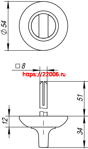 Ручка Fuaro (Фуаро) поворотная BKW8.R.RM54 (BKW8 RM) SN/CP-3 матовый никель/хром фото 3 Ручка Fuaro (Фуаро) поворотная BKW8.R.RM54 (BKW8 RM) SN/CP-3 матовый никель/хром фото 3