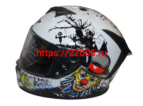 Шлем интеграл FALCON F702, размер S, с очками, (уп. 6 шт.) фото 2