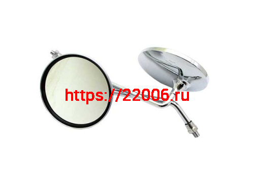 Зеркала заднего вида №59 металл хром круглое М8