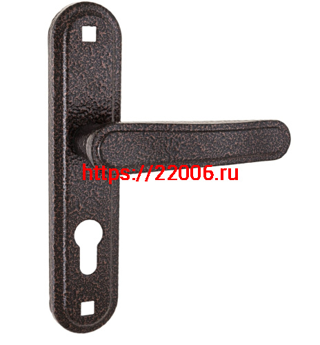 Ручка дверная Absolyute (Абсолют) на планке РФ1-55/03А (медь антик) Ручка дверная Absolyute (Абсолют) на планке РФ1-55/03А (медь антик)