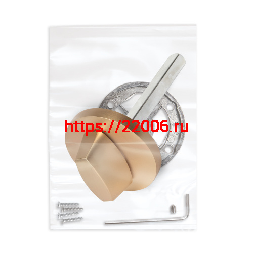 Ручка Fuaro (Фуаро) поворотная BKW8x75.R.RLR52 SSG-39 сатинированное золото фото 2