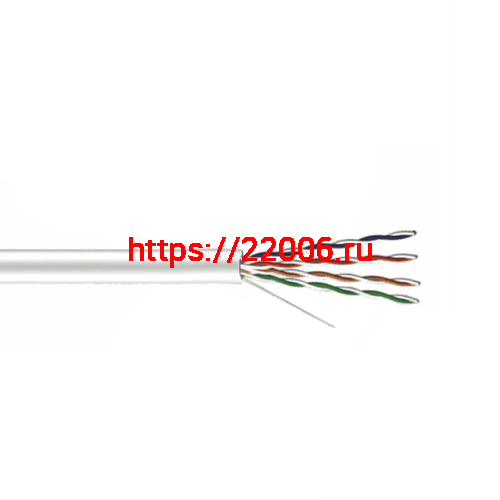 Кабель PLEXUS UTP 4PR 24AWG CCA CAT 5e, PVC (0,45) 305м