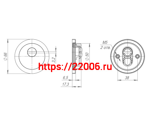 Накладка Fuaro (Фуаро) DEF.RLR/R-EXT.6617 SSG-39 сатинированное золото фото 3