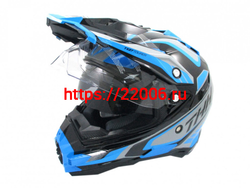 Мотошлем THH TX-27 №3 black/blue (M) Мотошлем THH TX-27 №3 black/blue (M)