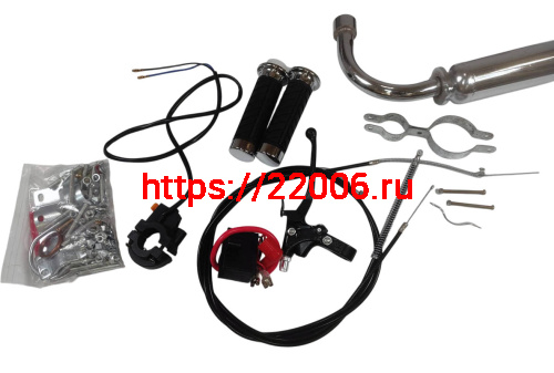 Двигатель веломотор 110-52 (КОМПЛЕКТ для установки) фото 3