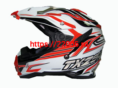 Мотошлем THH TX-25 №1 white/red (M) Мотошлем THH TX-25 №1 white/red (M)