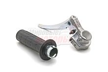 Ручка газа в сборе Мопед (2ск) Д8 (ручка с РЫЧАГОМ и кронштейном)
