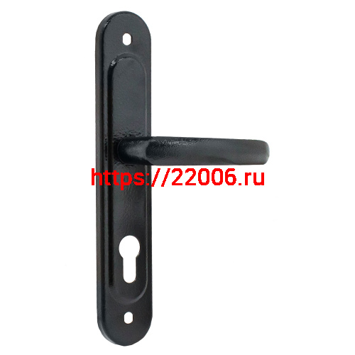 Ручка дверная Absolyute (Абсолют) на планке РФ1-85/08А (черный) Ручка дверная Absolyute (Абсолют) на планке РФ1-85/08А (черный)