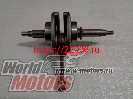 Коленвал 1P60FMK 160см3 (YX-160) шестерня 16 зубов, ход поршня 57 Коленвал 1P60FMK 160см3 (YX-160) шестерня 16 зубов, ход поршня 57