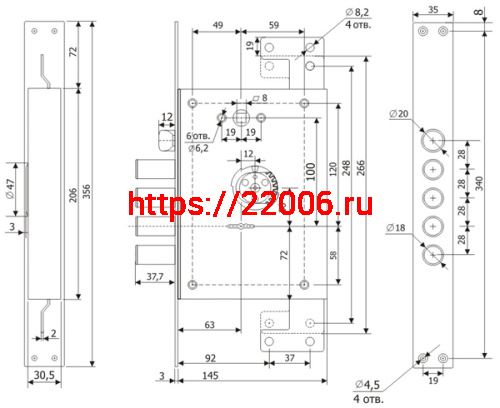Замок Guardian (Гардиан) врезной сув. с защёлк ЗВ 21.14 Т (лев) со смен.мех-ом, (без накл), дл. кл. 54 мм, 5+1/123:450/ фото 2 Замок Guardian (Гардиан) врезной сув. с защёлк ЗВ 21.14 Т (лев) со смен.мех-ом, (без накл), дл. кл. 54 мм, 5+1/123:450/ фото 2