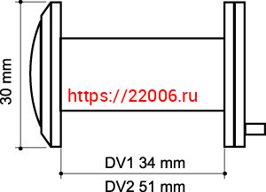 Глазок Armadillo (Армадилло) дверной, пластиковая оптика DV1, 16/35х60 CP Хром фото 3 Глазок Armadillo (Армадилло) дверной, пластиковая оптика DV1, 16/35х60 CP Хром фото 3