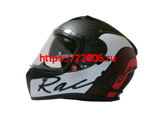 Шлем TVS RACING (Индия) STREET D/V DULL BLACK RED размер XL, + пинлок в комплекте, очки фото 2 Шлем TVS RACING (Индия) STREET D/V DULL BLACK RED размер XL, + пинлок в комплекте, очки фото 2