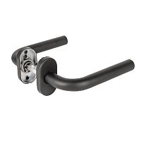 Ручка Fuaro (Фуаро) раздельная R.DSS201-0201P/19 INOX 201 BLACK (овальное основание)