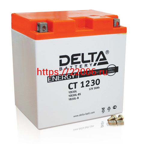 АКБ DELTA CT 1230 YIX30L (165*125*170) АКБ DELTA CT 1230 YIX30L (165*125*170)
