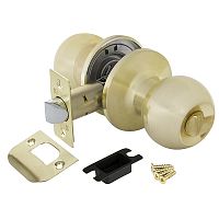 Ручка Fuaro (Фуаро) защелка DK672/BL SB-BK (672/BL SB-B) ( фик.) мат. золото