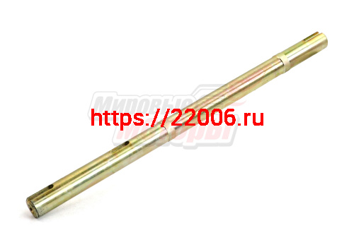 Вал двухопорного кронштейна ведомого шкива мотобуксировщика Север (вал трансмиссии)