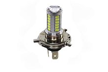 Лампа 12 В, 33 светодиода SMD (H4) 5600K 7W (35Вт) (на квадроциклы, мотоциклы, питбайки и т.д.)