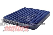 Матрас кемпинговый флок 183х203х25 см 3-х местный без насоса (64755) INTEX