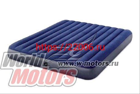 Матрас кемпинговый флок 183х203х25 см 3-х местный без насоса (64755) INTEX Матрас кемпинговый флок 183х203х25 см 3-х местный без насоса (64755) INTEX