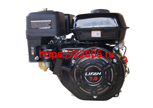 Двигатель LIFAN 7,0 л.с. 170F-R с автоматическим сцеплением и пониж. редуктором 2:1 (212сс, вал d20) Двигатель LIFAN 7,0 л.с. 170F-R с автоматическим сцеплением и пониж. редуктором 2:1 (212сс, вал d20)