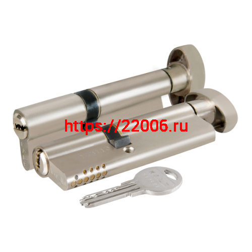 Цилиндровый механизм Kale kilit (Кале килит) с вертушкой 164 SH/85 (40+10+35) mm никель 5 кл., винт 70 мм Цилиндровый механизм Kale kilit (Кале килит) с вертушкой 164 SH/85 (40+10+35) mm никель 5 кл., винт 70 мм