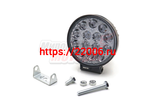 Фара светодиодная 42W 14 диодов SMD, 55мм круг. мет. корпус, ближний свет (Flood) Фара светодиодная 42W 14 диодов SMD, 55мм круг. мет. корпус, ближний свет (Flood)