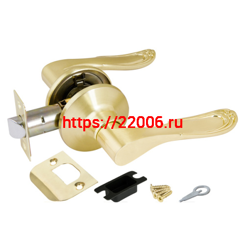 Ручка Punto (Пунто) защелка DK630 SB-PS (6030 SB-P) (без фик.) мат.золото Ручка Punto (Пунто) защелка DK630 SB-PS (6030 SB-P) (без фик.) мат.золото