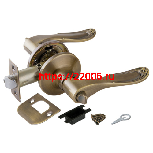 Ручка Punto (Пунто) защелка DK630 AB-BK (6030 AB-B) (фик.) бронза