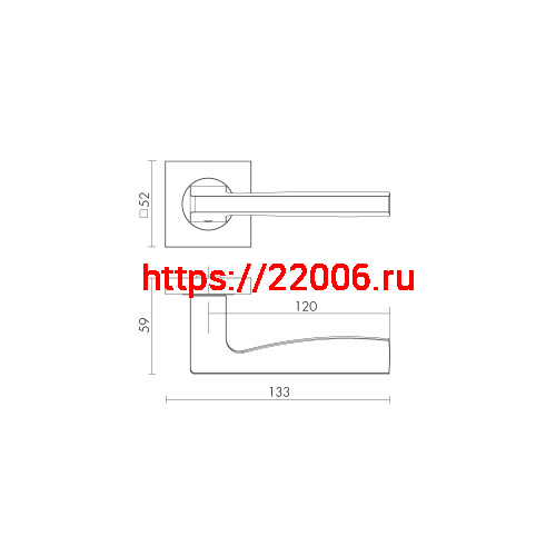 Ручка Fuaro (Фуаро) раздельная K.KM52.ROCK (ROCK KM) SSC-16 сатинированный хром фото 3 Ручка Fuaro (Фуаро) раздельная K.KM52.ROCK (ROCK KM) SSC-16 сатинированный хром фото 3