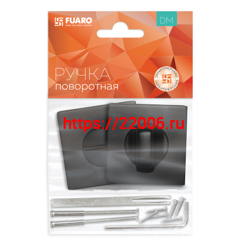 Ручка Fuaro (Фуаро) поворотная BK6.K.DM51 (BK6 DM) BL-24 черный фото 2