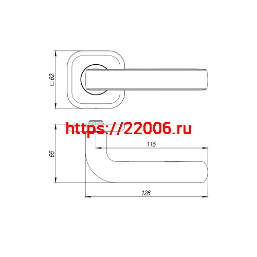 Ручка Fuaro (Фуаро) раздельная K.TRD62.TOROID CP-8 хром фото 2