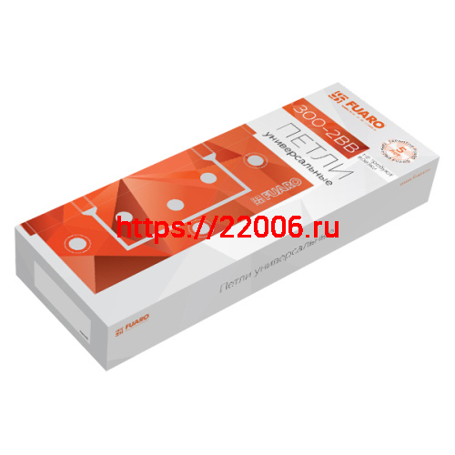 Петля Fuaro (Фуаро) универсальная без врезки IN4300W BL (300-2BB 100x2) (чёрный) фото 2